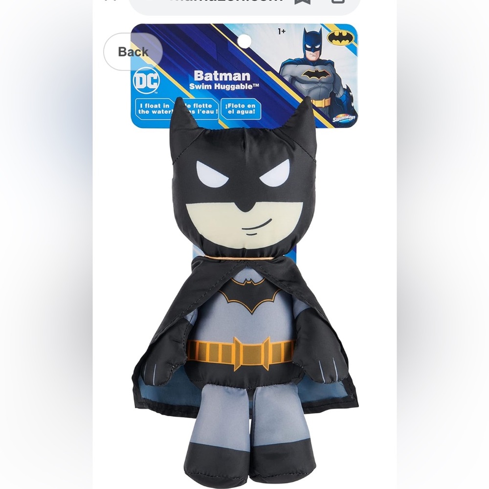 Swimways Batman swim huggable. New. Pool time fun
